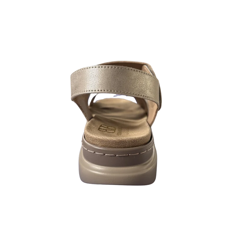 MUJER SANDALIA COMODO BEIGE RELIEVE