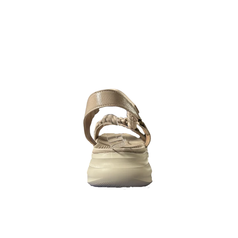 MUJER SANDALIA COMODO BEIGE CUERDA