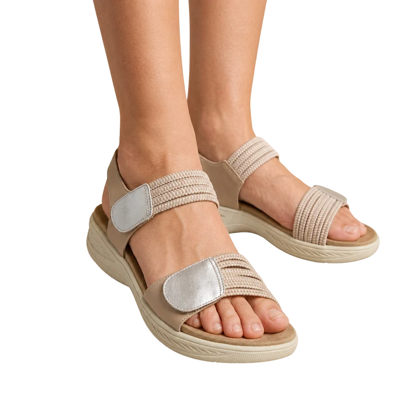 MUJER SANDALIA COMODO CORALINA BEIGE