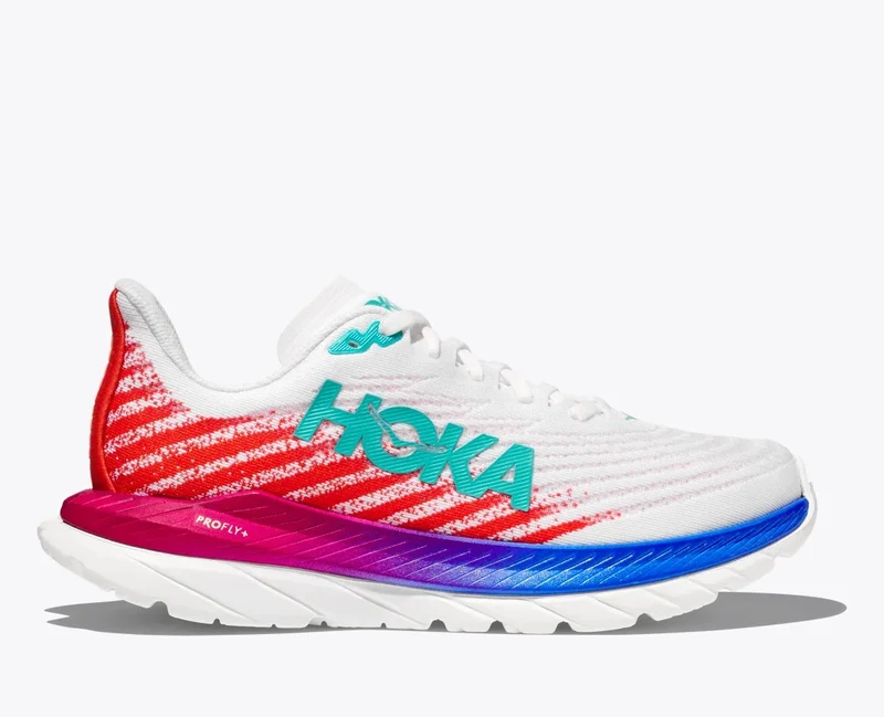 Zapatillas de running Hoka Mach 5 Profly de corte ancho para mujer