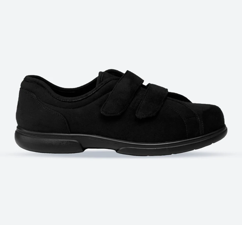 Pantuflas con velcro Tredd Well Stanley de corte ancho para hombre