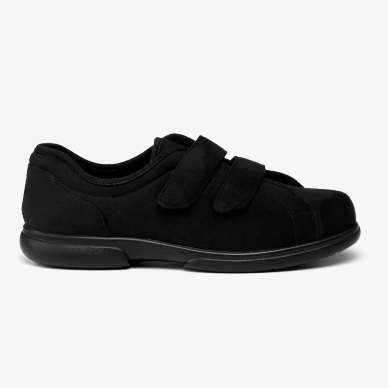 Pantuflas con velcro Tredd Well Stanley de corte ancho para hombre