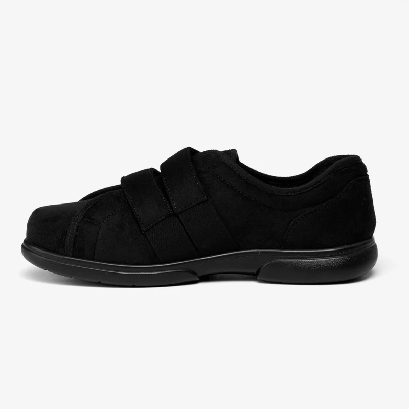 Pantuflas con velcro Tredd Well Stanley de corte ancho para hombre