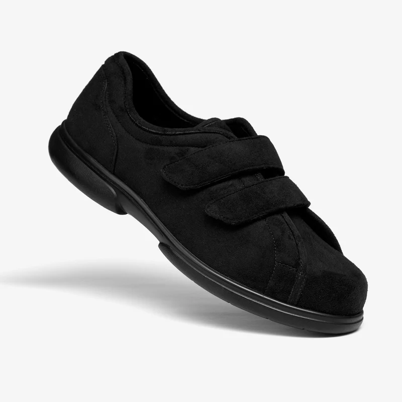Pantuflas con velcro Tredd Well Stanley de corte ancho para hombre