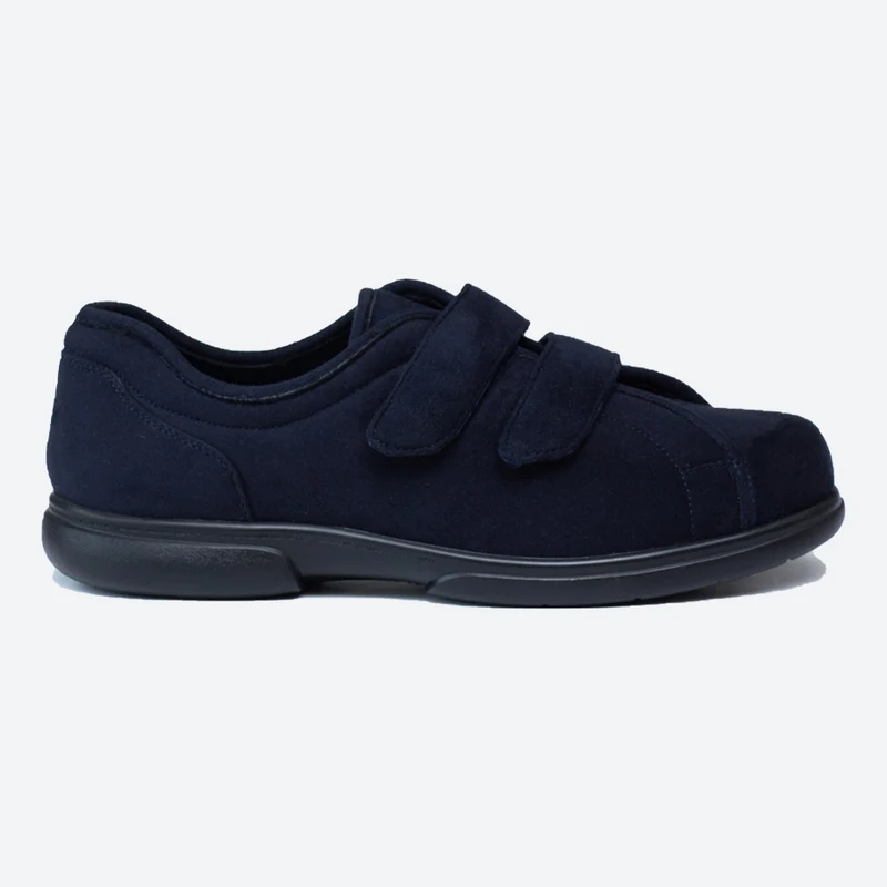 Pantuflas con velcro Tredd Well Stanley de corte ancho para hombre