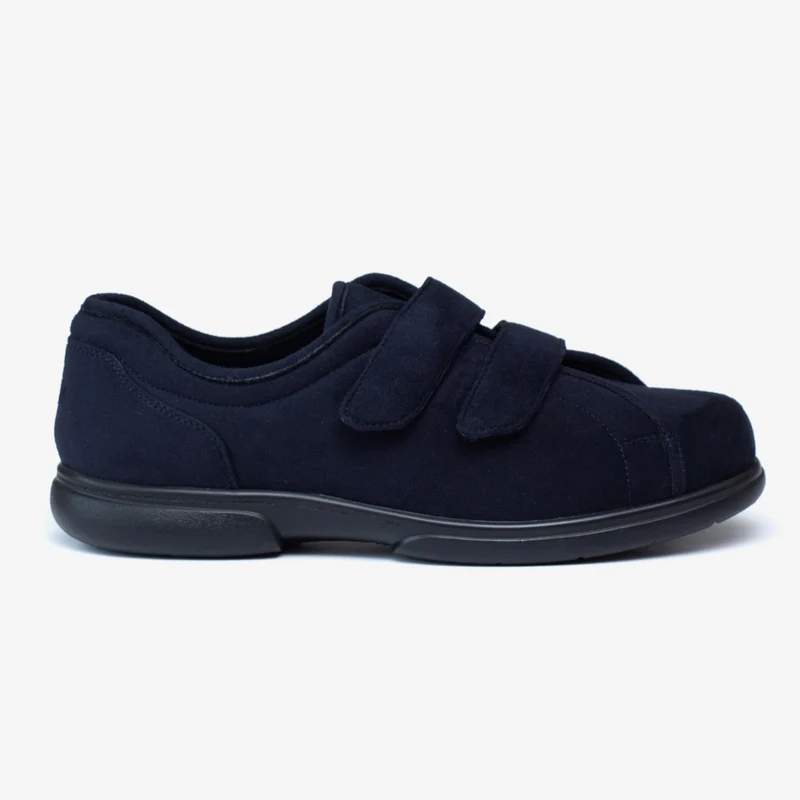 Pantuflas con velcro Tredd Well Stanley de corte ancho para hombre