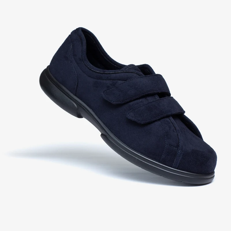 Pantuflas con velcro Tredd Well Stanley de corte ancho para hombre