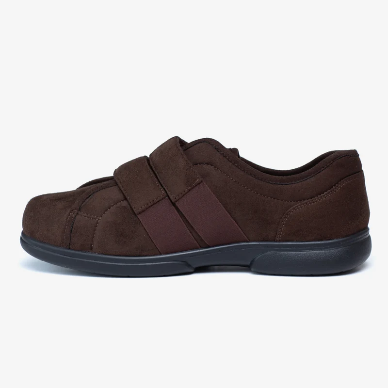 Pantuflas con velcro Tredd Well Stanley de corte ancho para hombre
