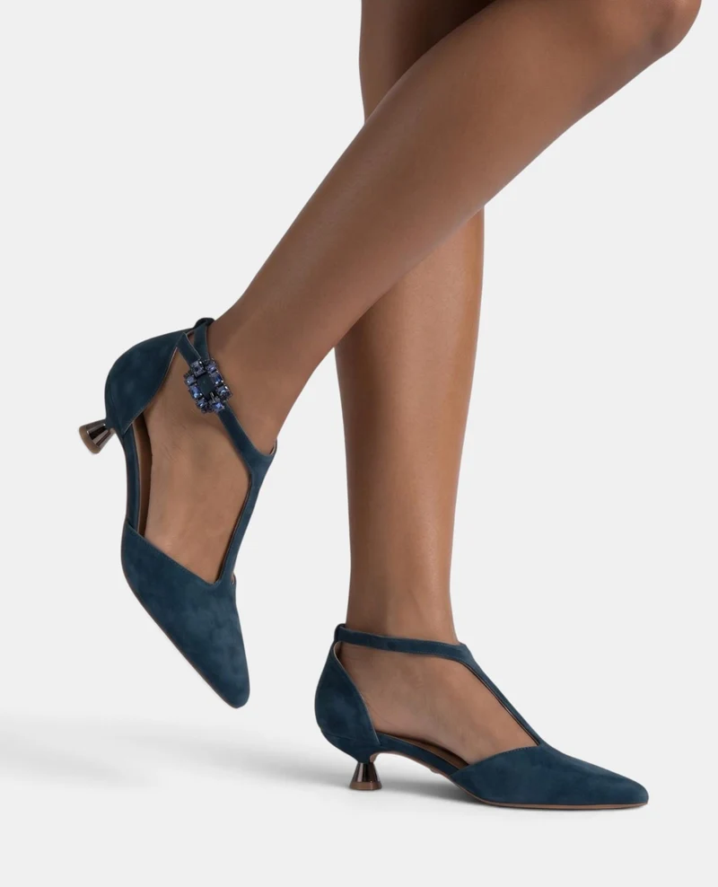 ZAPATO TACÓN CHUPETE DE ANTE