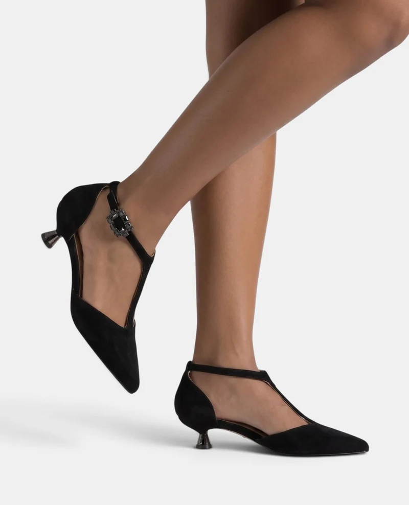 ZAPATO TACÓN CHUPETE DE ANTE