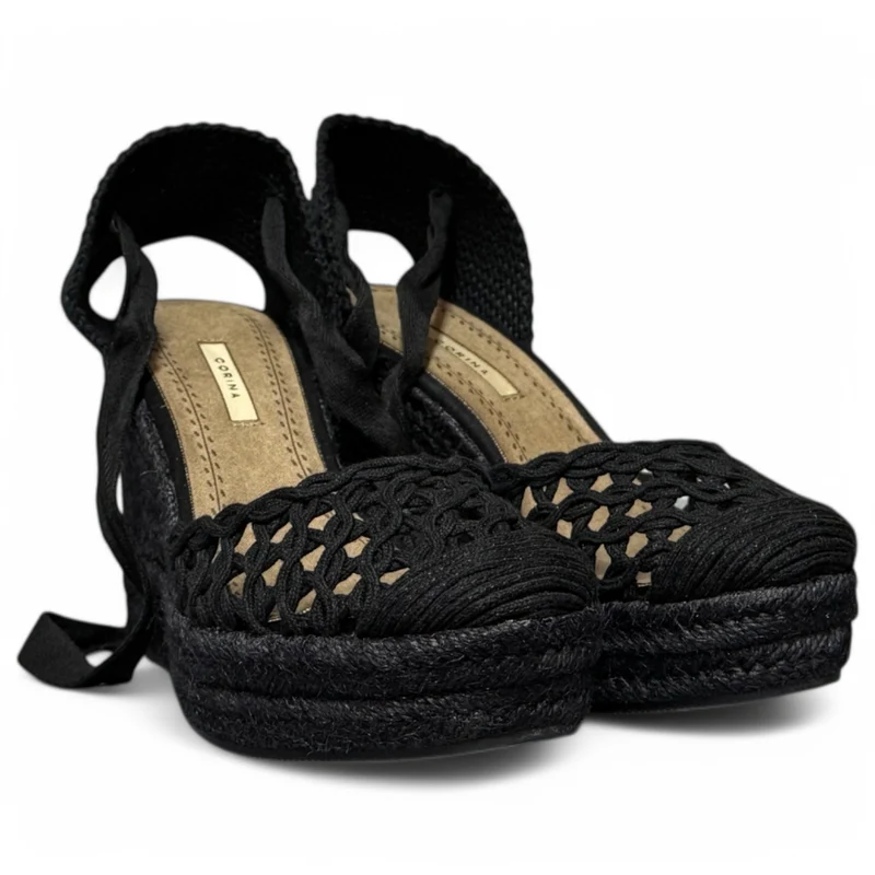 Alpargatas Corina Trenzados M5387 Negro