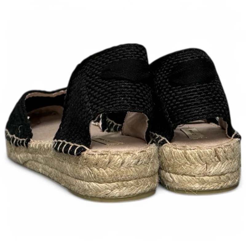 Alpargatas Corina Croché Escote Corazón M5421 Negro