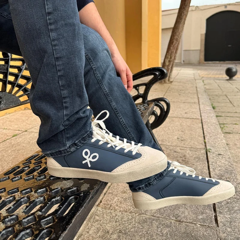 Zapatillas Silbon Desgastadas 131122 Azul Marino