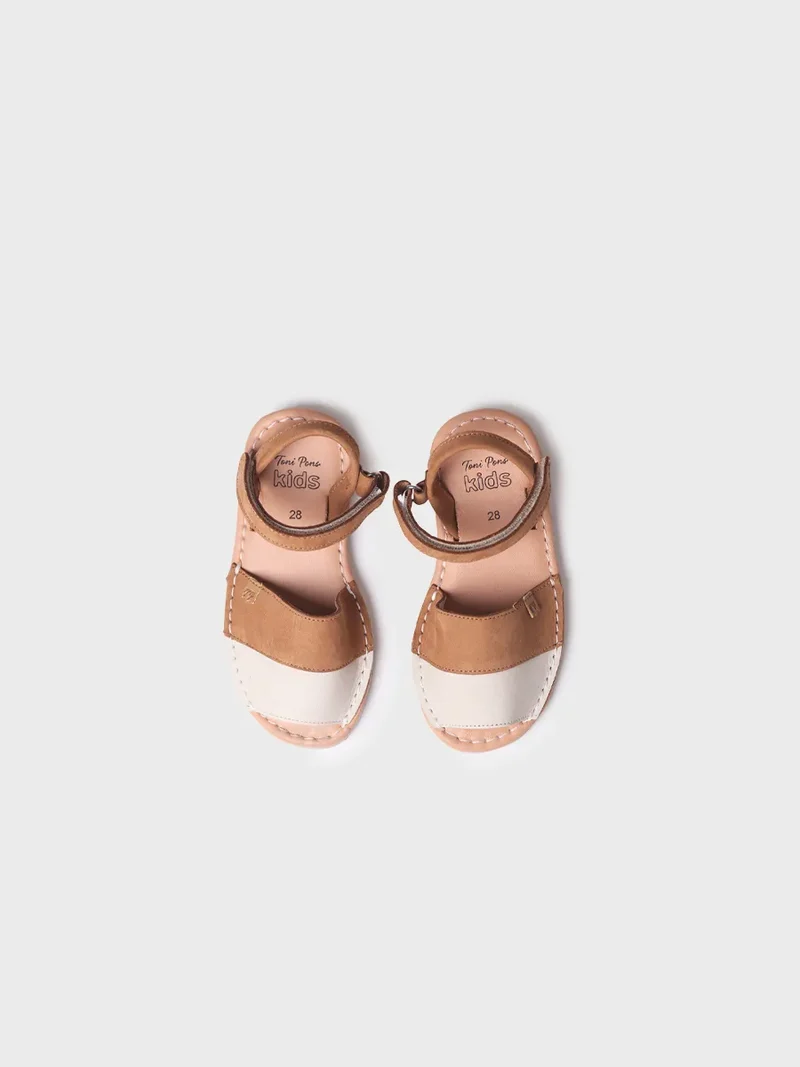 Menorquina infantil en piel nobuck | CORDA