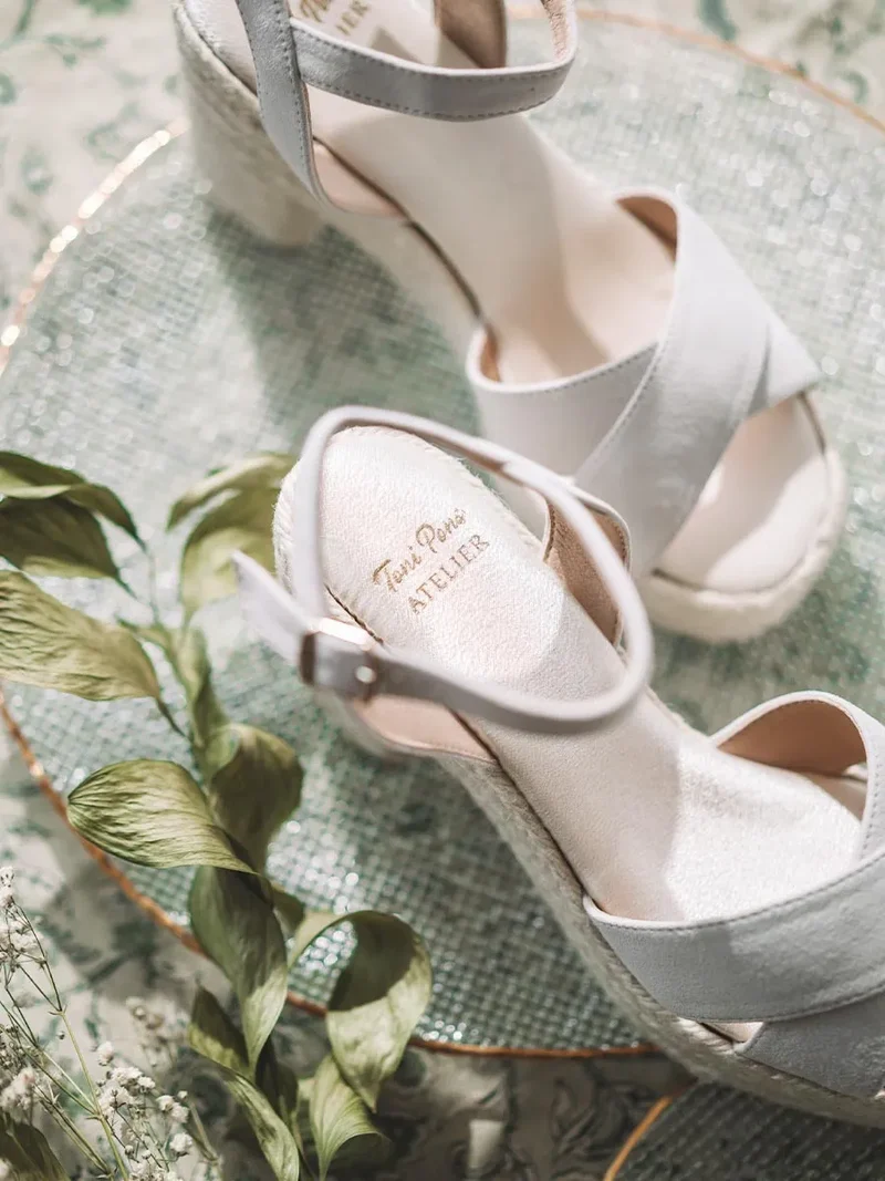 Alpargata de cuña de novia | JULIANA