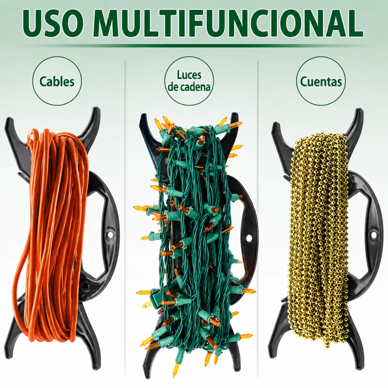 Miomu Soporte Plástico para Errollar Luces Navideñas