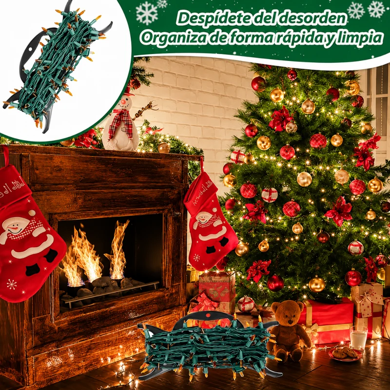 Miomu Soporte Plástico para Errollar Luces Navideñas