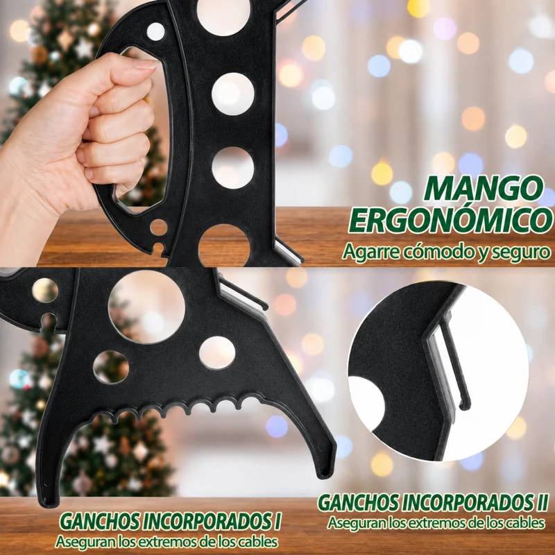 Miomu Soporte Plástico para Errollar Luces Navideñas