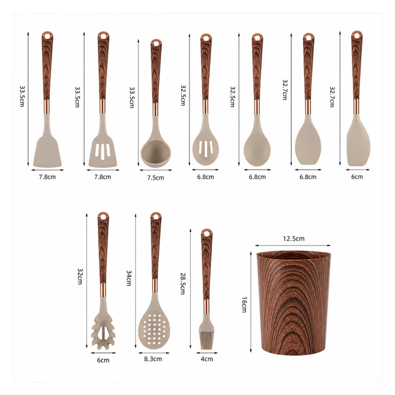 Miomu Utensilios de Cocina Nórdicos 11 Piezas
