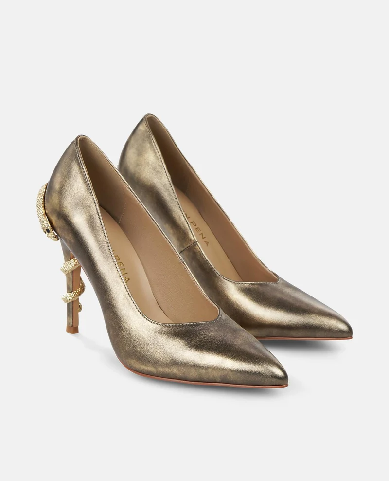 ZAPATO CON SERPIENTE TACÓN