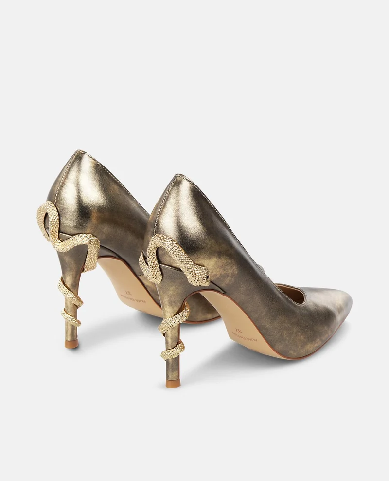 ZAPATO CON SERPIENTE TACÓN