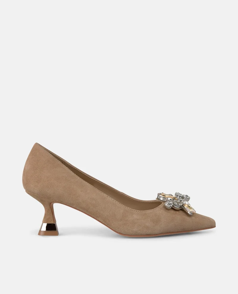 ZAPATO TACÓN BAJO FLOR