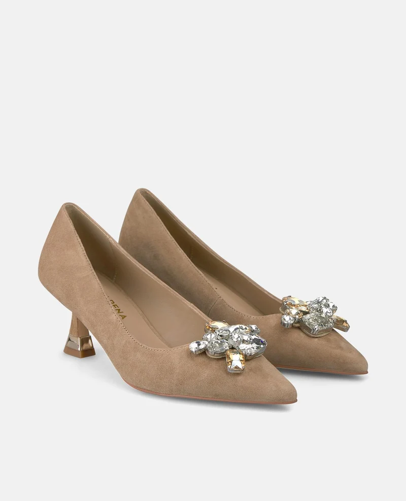 ZAPATO TACÓN BAJO FLOR