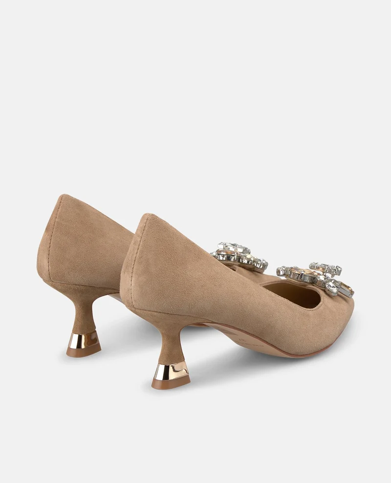 ZAPATO TACÓN BAJO FLOR