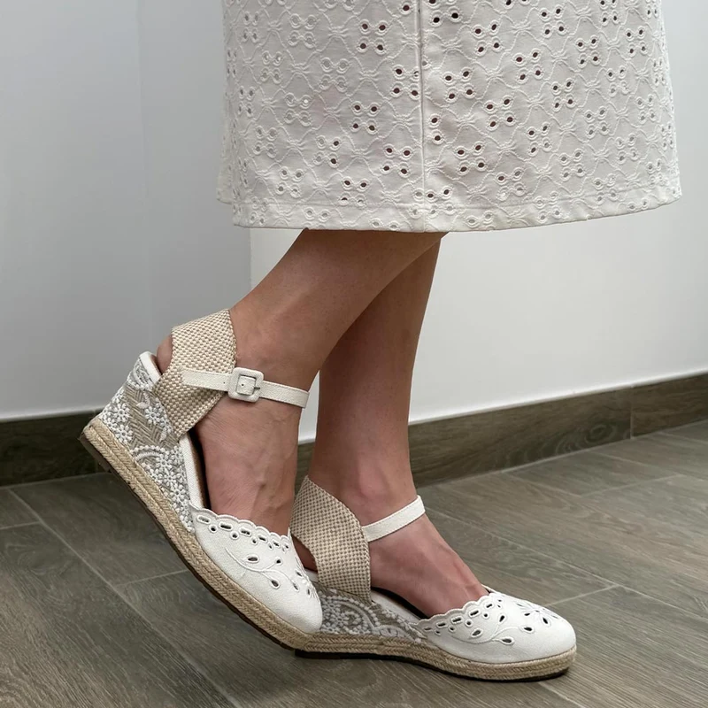 Alpargatas de Novia Mandarina Mayra Blanco