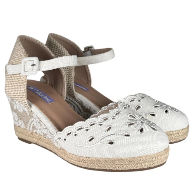 Alpargatas de Novia Mandarina Mayra Blanco
