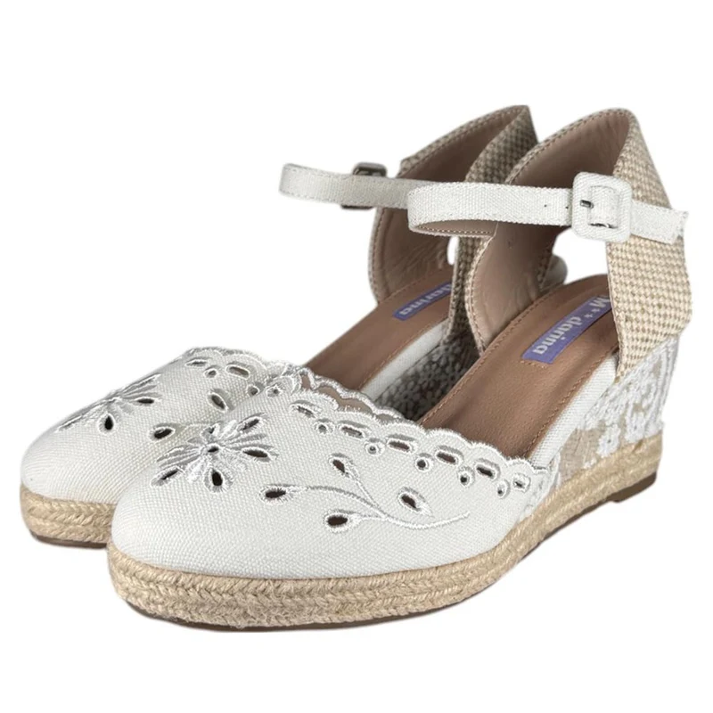 Alpargatas de Novia Mandarina Mayra Blanco