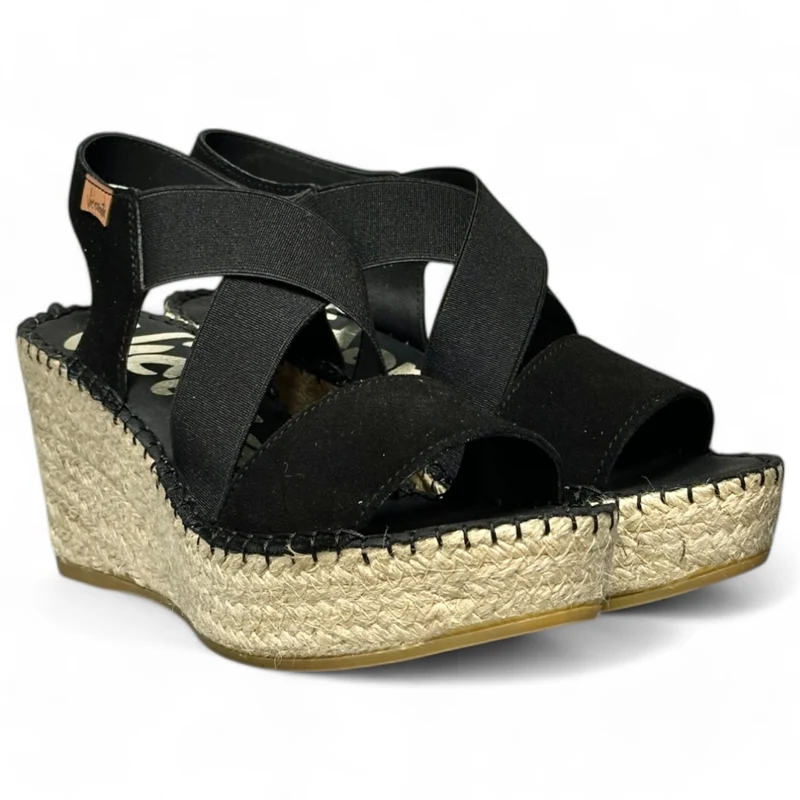 Sandalias de Esparto Vidorreta 36400 Serraje Negro