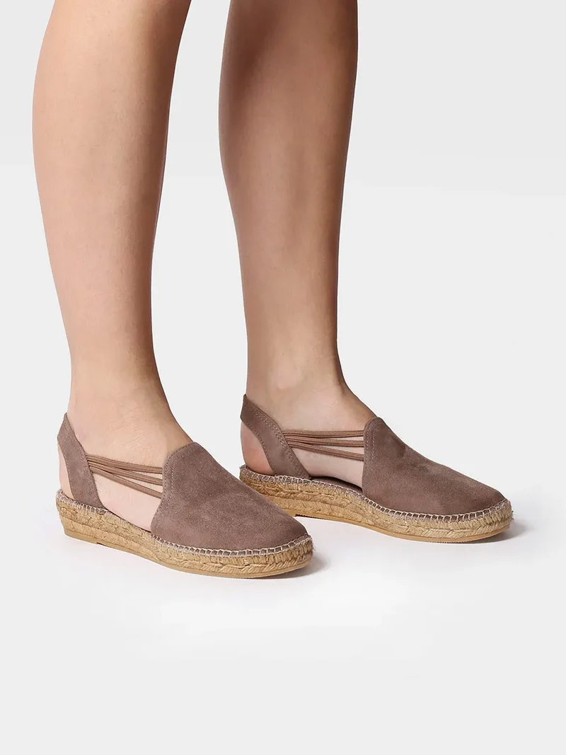 Alpargata de mujer con cuña y tiras elásticas | NURIA