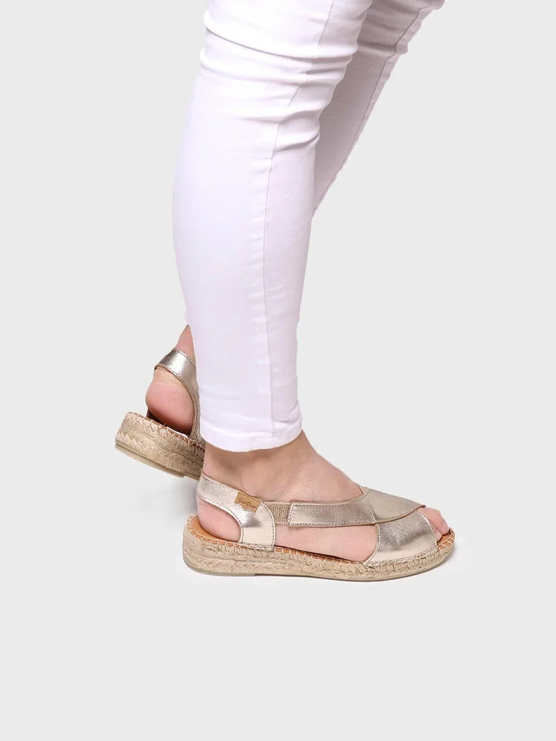 Sandalias de mujer en piel con tiras cruzadas | ELDA-P