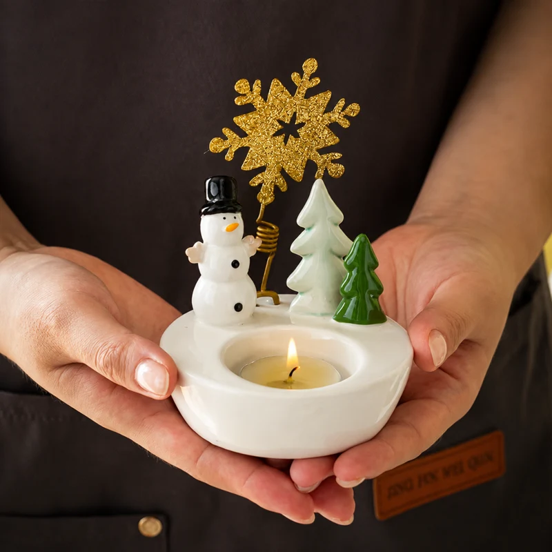 Miomu Candelabro Navideño Frosty