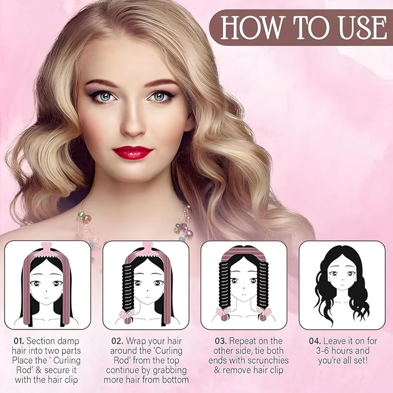 Miomu Diadema para Cabello para Hacer Rizos Sin Calor