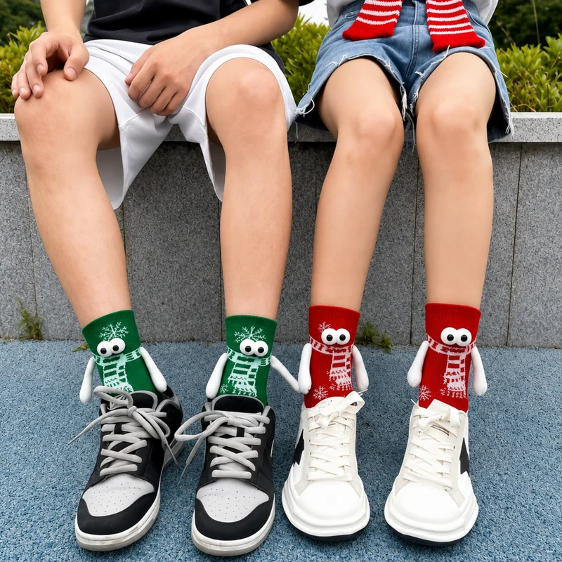 Miomu Calcetines Navideños Dame la Manita