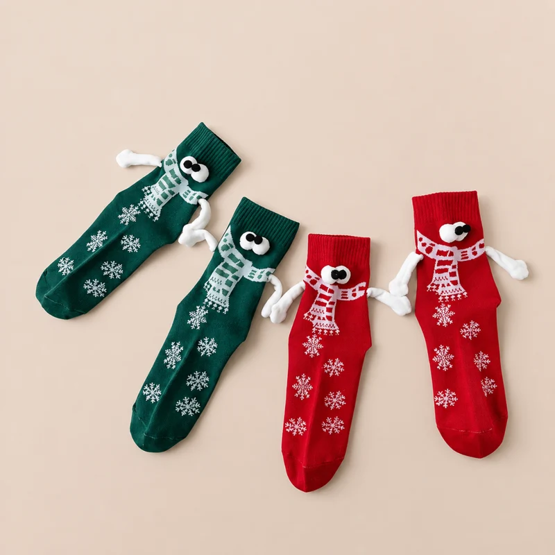 Miomu Calcetines Navideños Dame la Manita