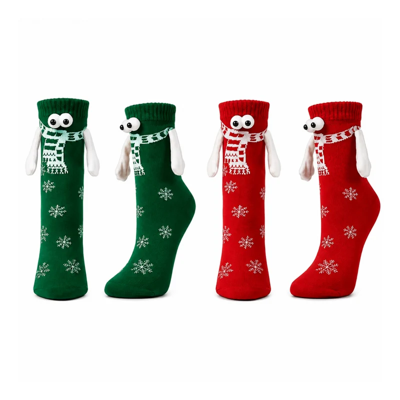Miomu Calcetines Navideños Dame la Manita