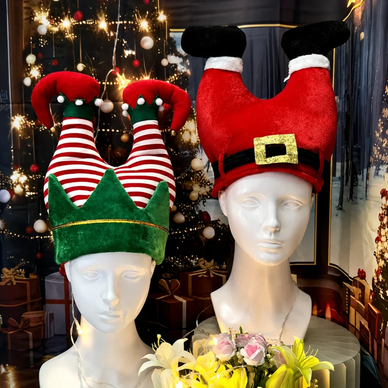 Miomu Sombrero Navideño Patas Arriba