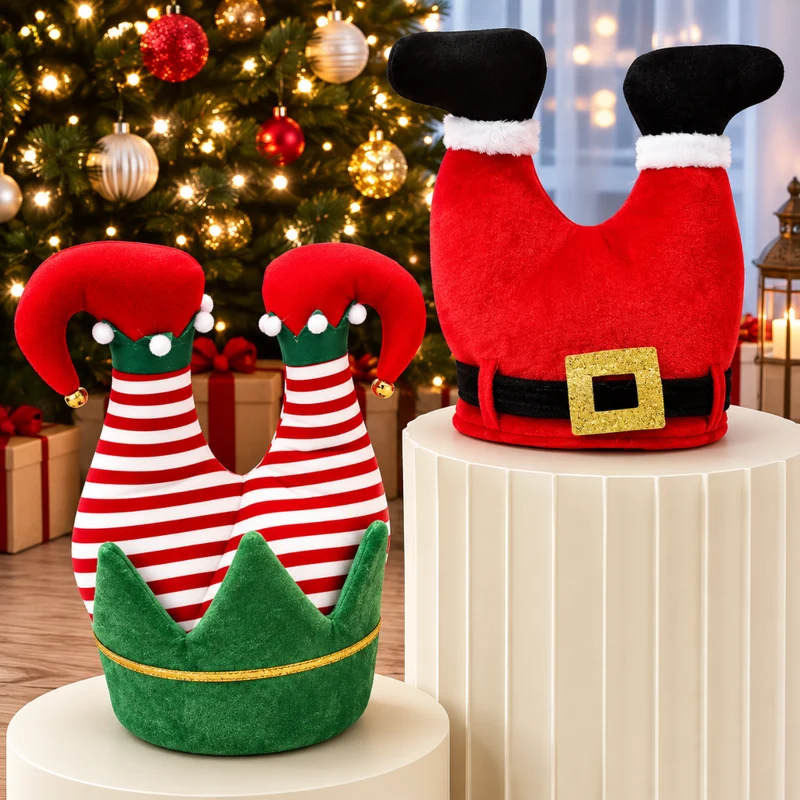 Miomu Sombrero Navideño Patas Arriba