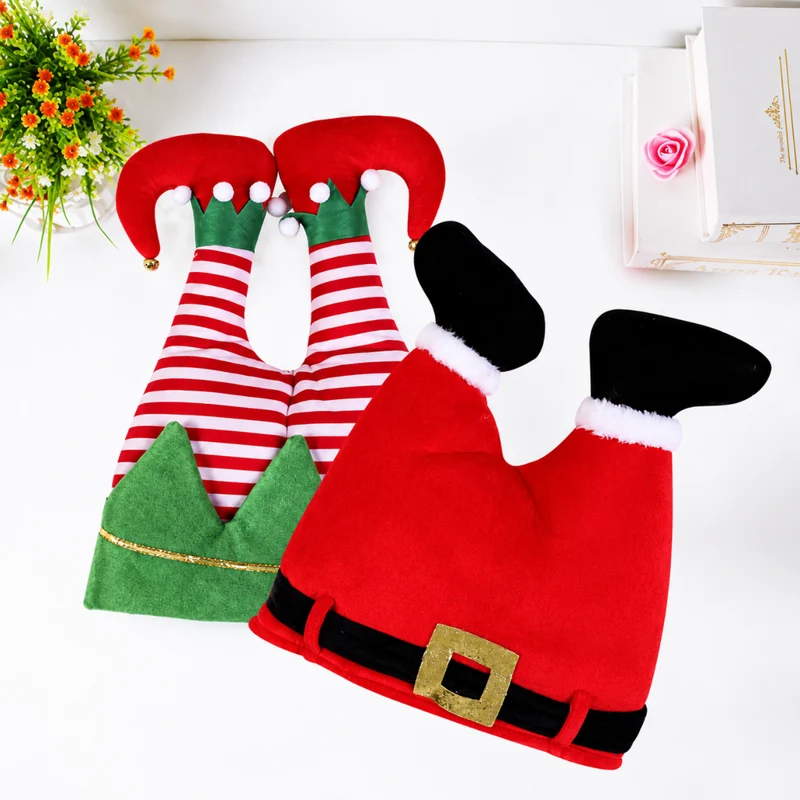 Miomu Sombrero Navideño Patas Arriba