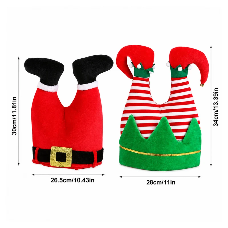 Miomu Sombrero Navideño Patas Arriba