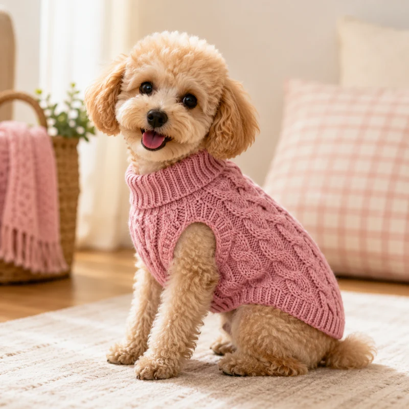 Miomu Abrigo para Gatitos y Perritos Rosa Viejo