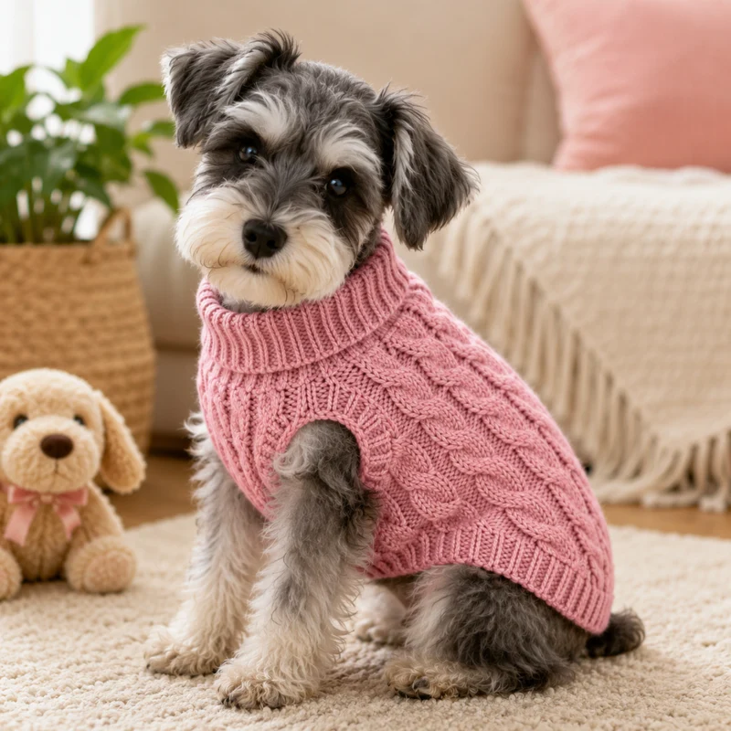 Miomu Abrigo para Gatitos y Perritos Rosa Viejo