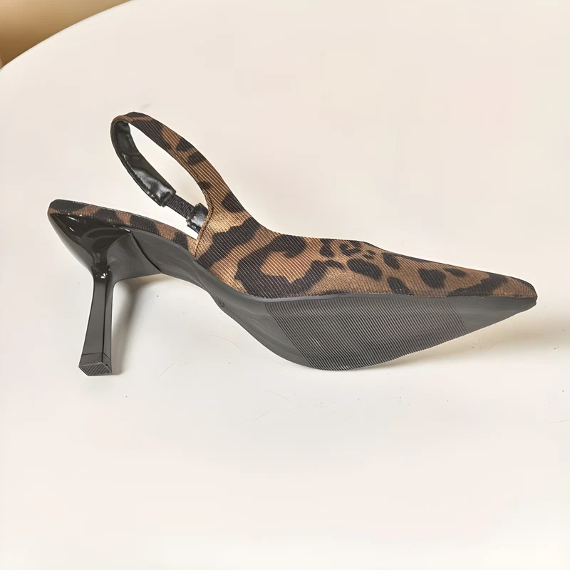Miomu Zapatos con Tacón Leopardo Elegante, Tipo Stilleto