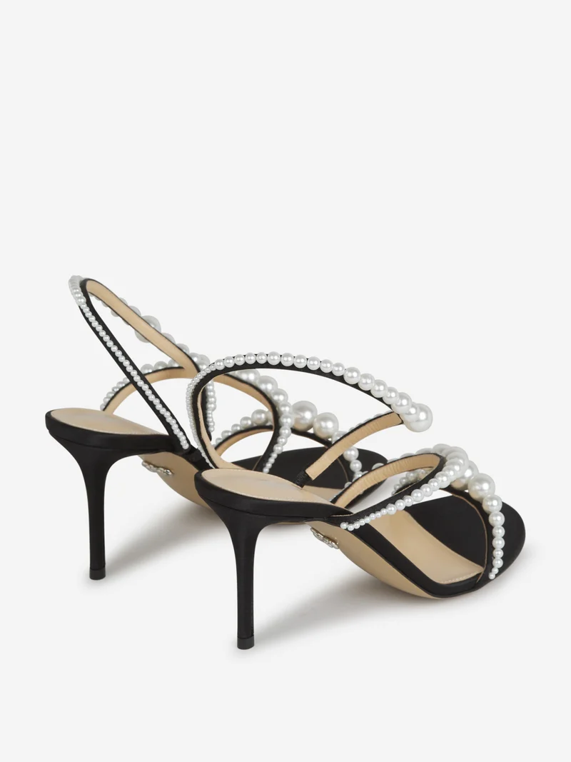 Sandalias Tacón Perlas