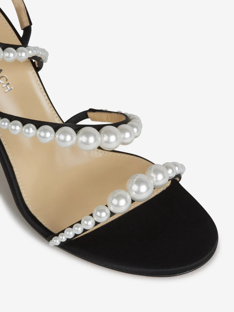 Sandalias Tacón Perlas