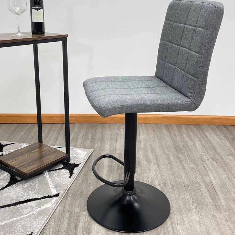 Tokoa Silla de Bar Giratoria y Ajustable 44x99-121cm