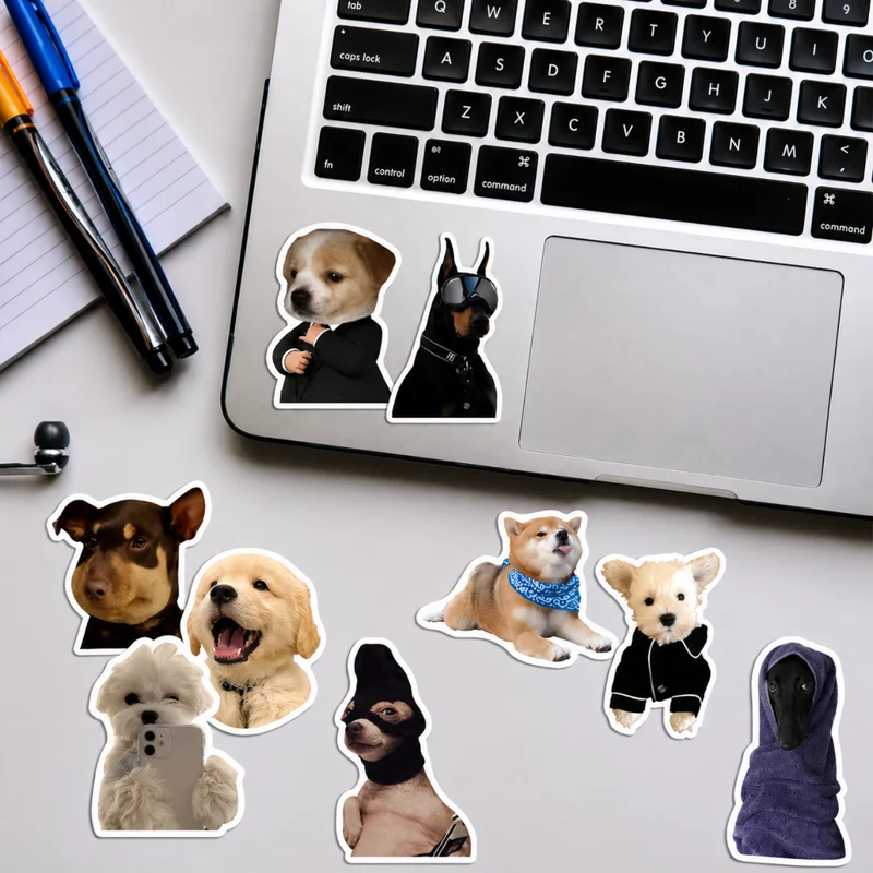 Miomu Set de Stickers, Memes de Perritos Graciosos
